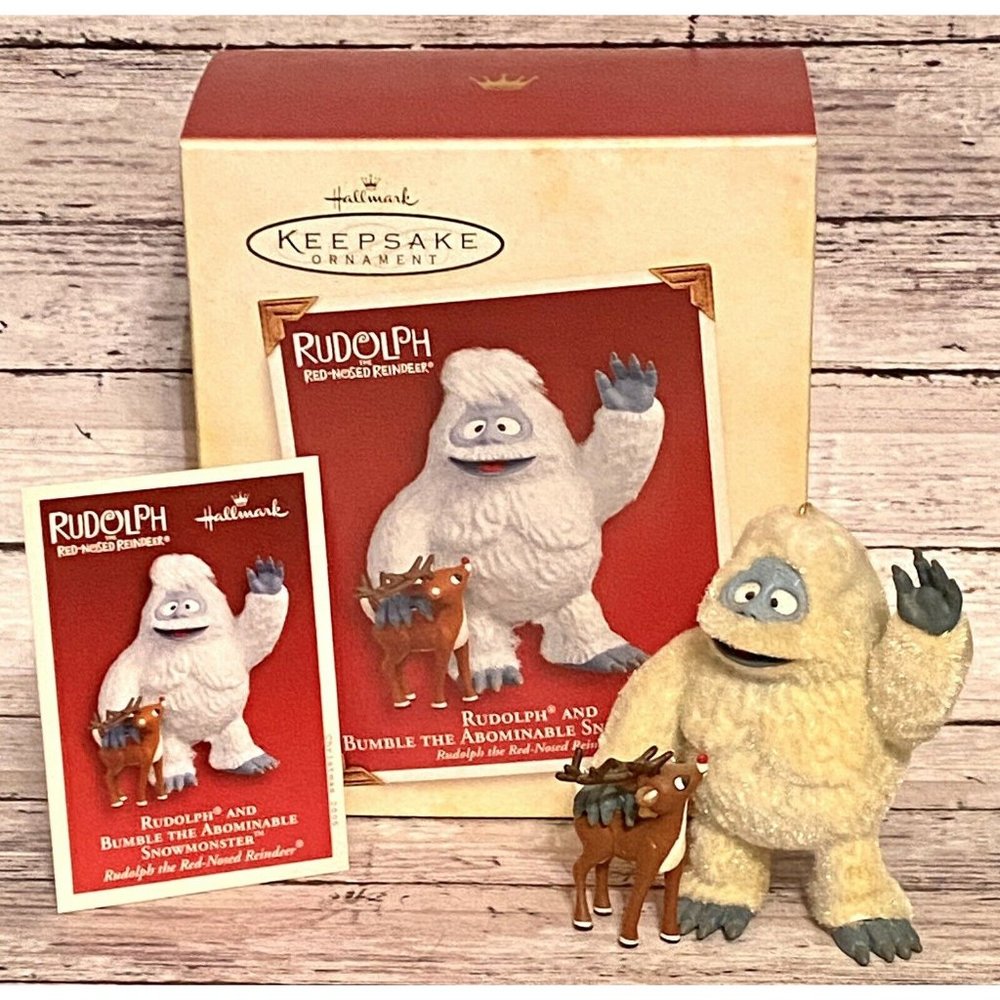 Rudolph and Bumble the Abominable Snowmonster Hallmark Christmas Ornament 2005